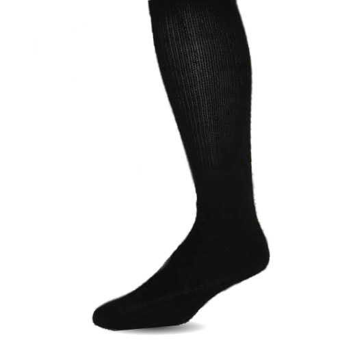 1182 - Black Over The Calf  Socks