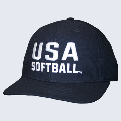 USA633 - USA Softball FlexFit Combo 4 Stitch Cap